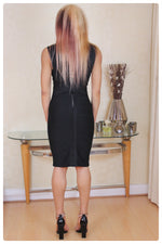 Load image into Gallery viewer, Black Midi Bandage Dress
